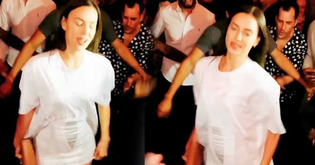 Irina Shayk'tan kalça dansı