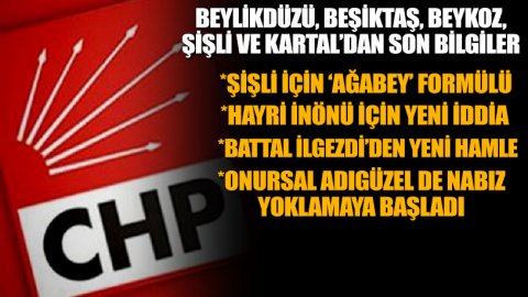 CHP İstanbul’da ilçeler için son kulisler