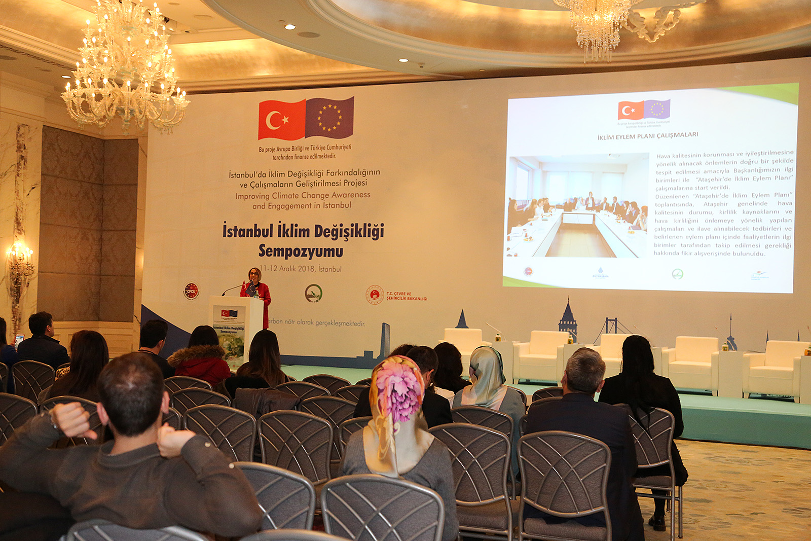 ATAŞEHİR BELEDİYESİ PROJELERİYLE İKLİM SEMPOZYUMUNDA FARKINI ANLATTI