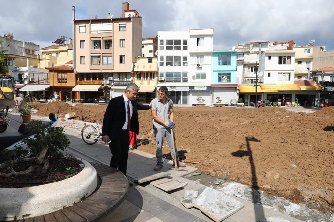 Marmaris Belediye Başkanı Mehmet Oktay çalışmaları yerinde inceledi