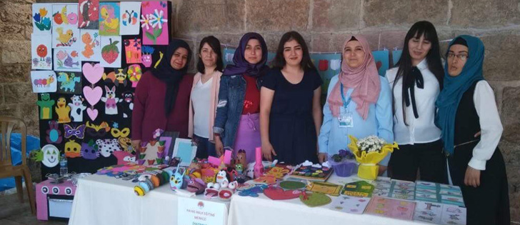 HATMEK KURSİYERLERİNİN SERGİSİ YOĞUN İLGİ GÖRDÜ