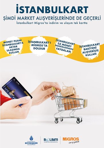 İSTANBULKART ŞİMDİ MARKET ALIŞVERİŞLERİNDE DE GEÇERLİ!