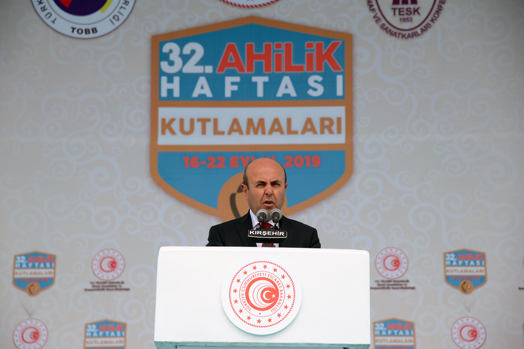 BAŞKAN EKİCİOĞLU, AHİLİK HAKTAN VE DOĞRUDAN YANA DURMAYI ÖĞÜTLEMİŞTİR