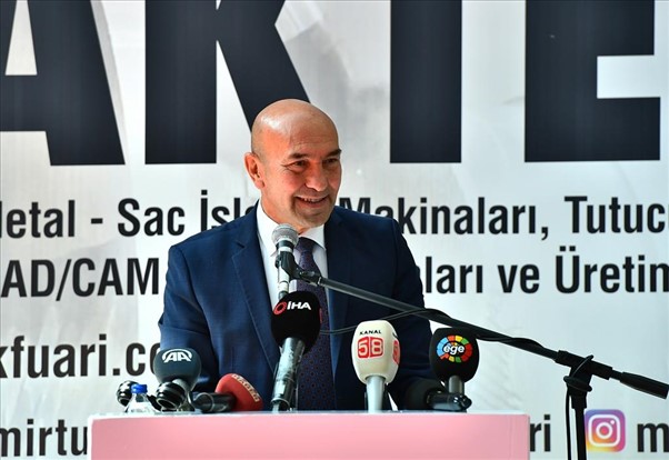 AHA.İzmir Büyükşehir Belediye Başkanı Tunç Soyer, MAKTEK İzmir Fuarı’nın açılışına katıldı.