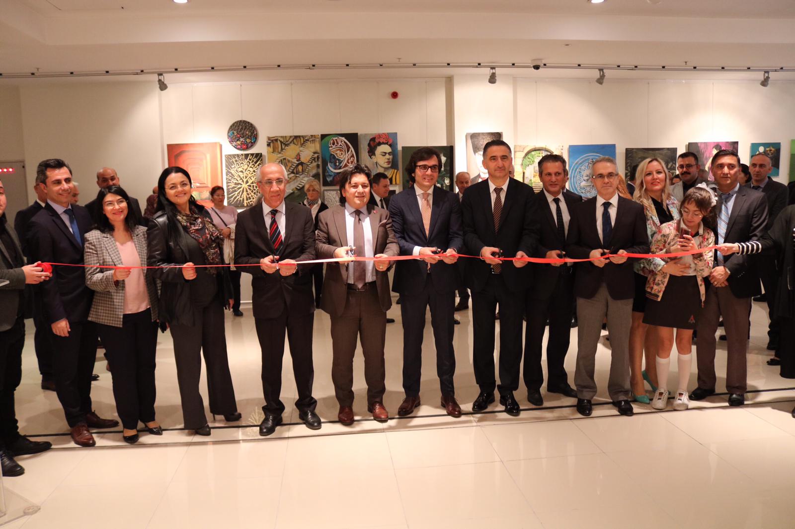 Ümraniye T Tipi Kapalı Ceza İnfaz Müdürlüğü Hükümlü Resim Sergisi Törenle açıldı.