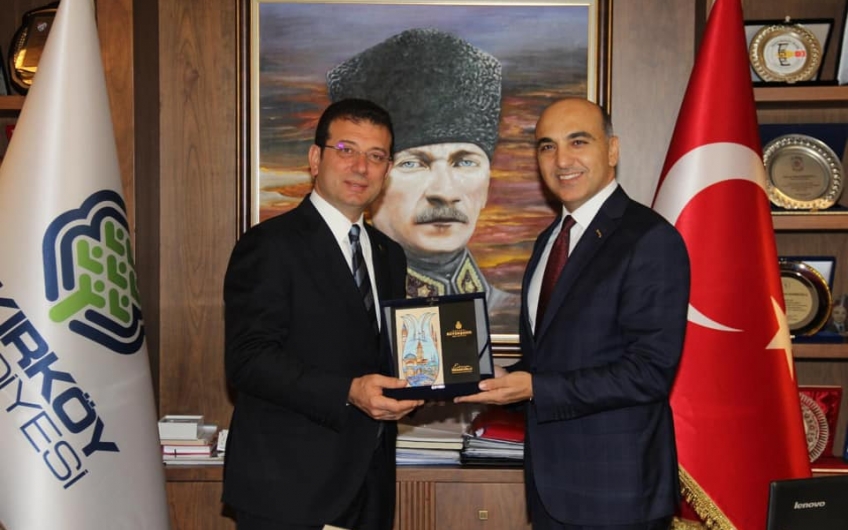 İBB BAŞKANI EKREM İMAMOĞLU BAKIRKÖY BELEDİYESİNİ ZİYARET ETTİ