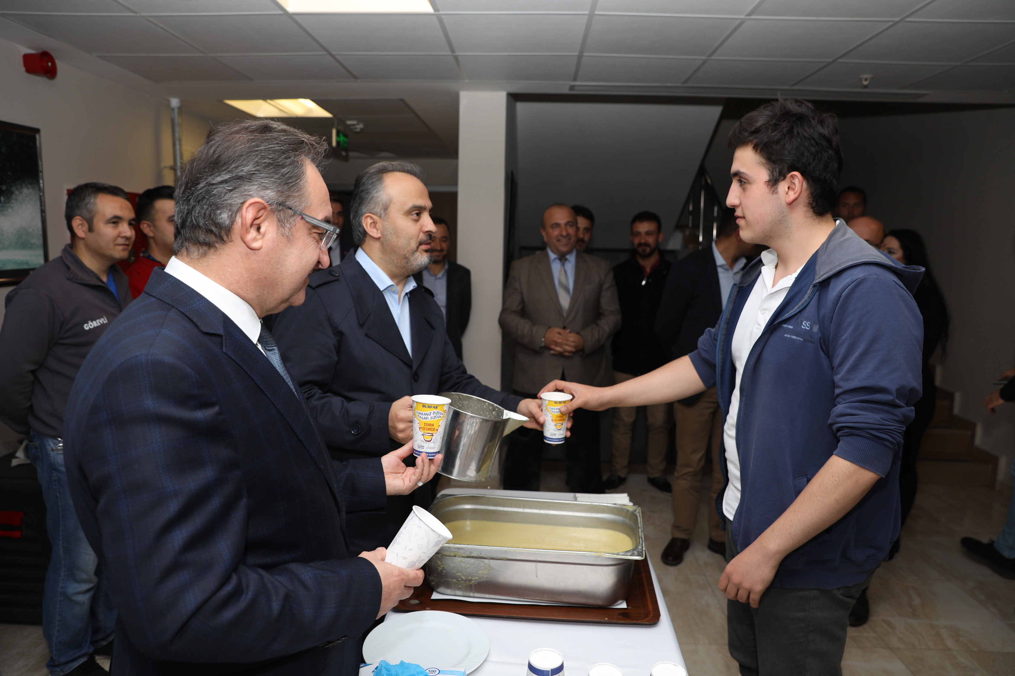 Başkan Aktaş’la ders arası çorba molası