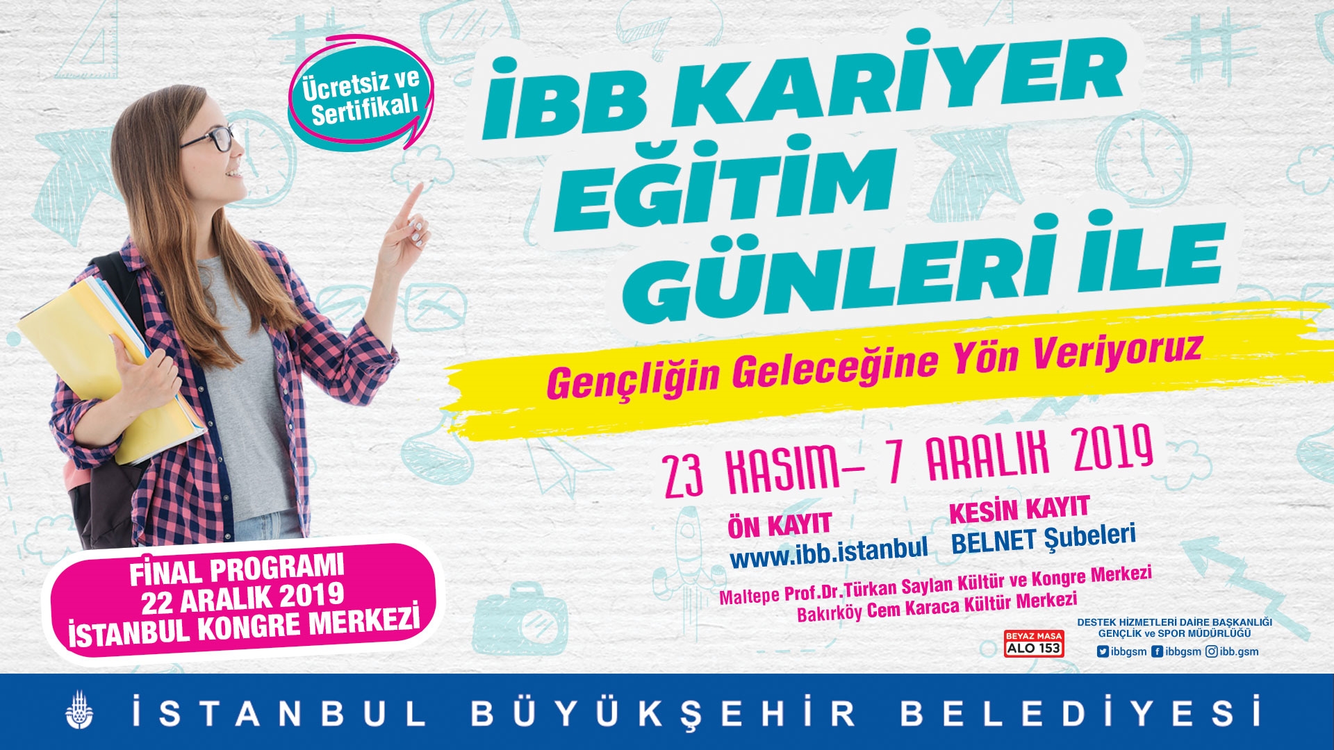 İBB KARİYER EĞİTİM GÜNLERİ 23 KASIM’DA BAŞLIYOR