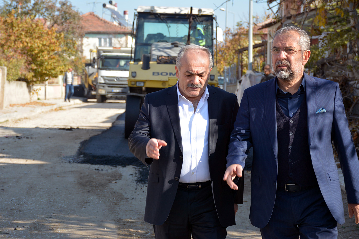 Zile’de Sıcak Asfalt Çalışması