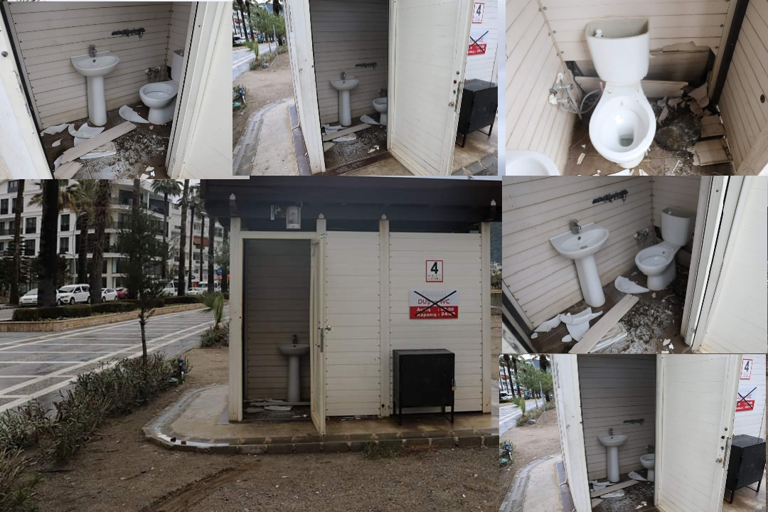 ŞAŞIRMIŞLAR VANDALLARDAN TAŞLI SALDIRI