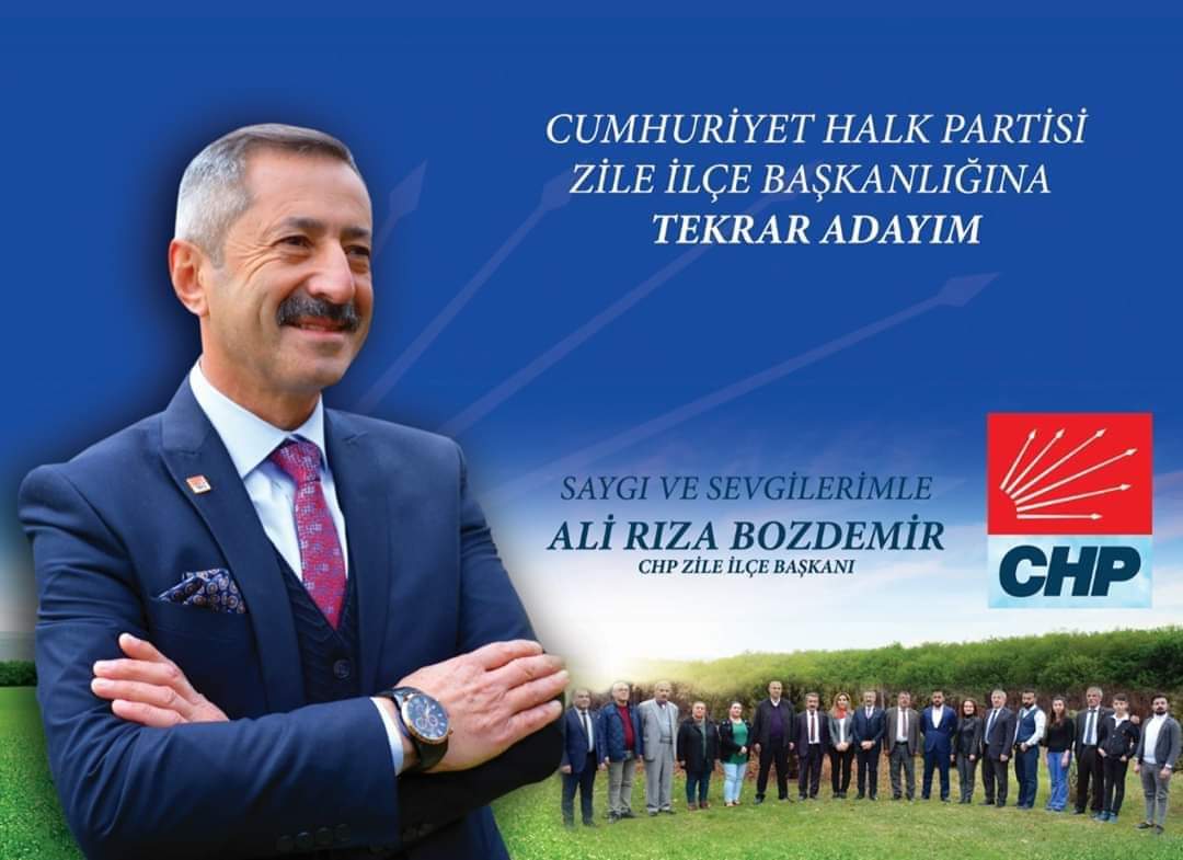 Umudun adı Zile sevdalısı Bozdemir ilçe başkanlığına yeniden aday olduğunu açıkladı