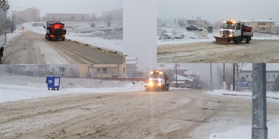 BİLECİK BELEDİYESİ KARLA MÜCADELE ÇALIŞMALARI BAŞLADI