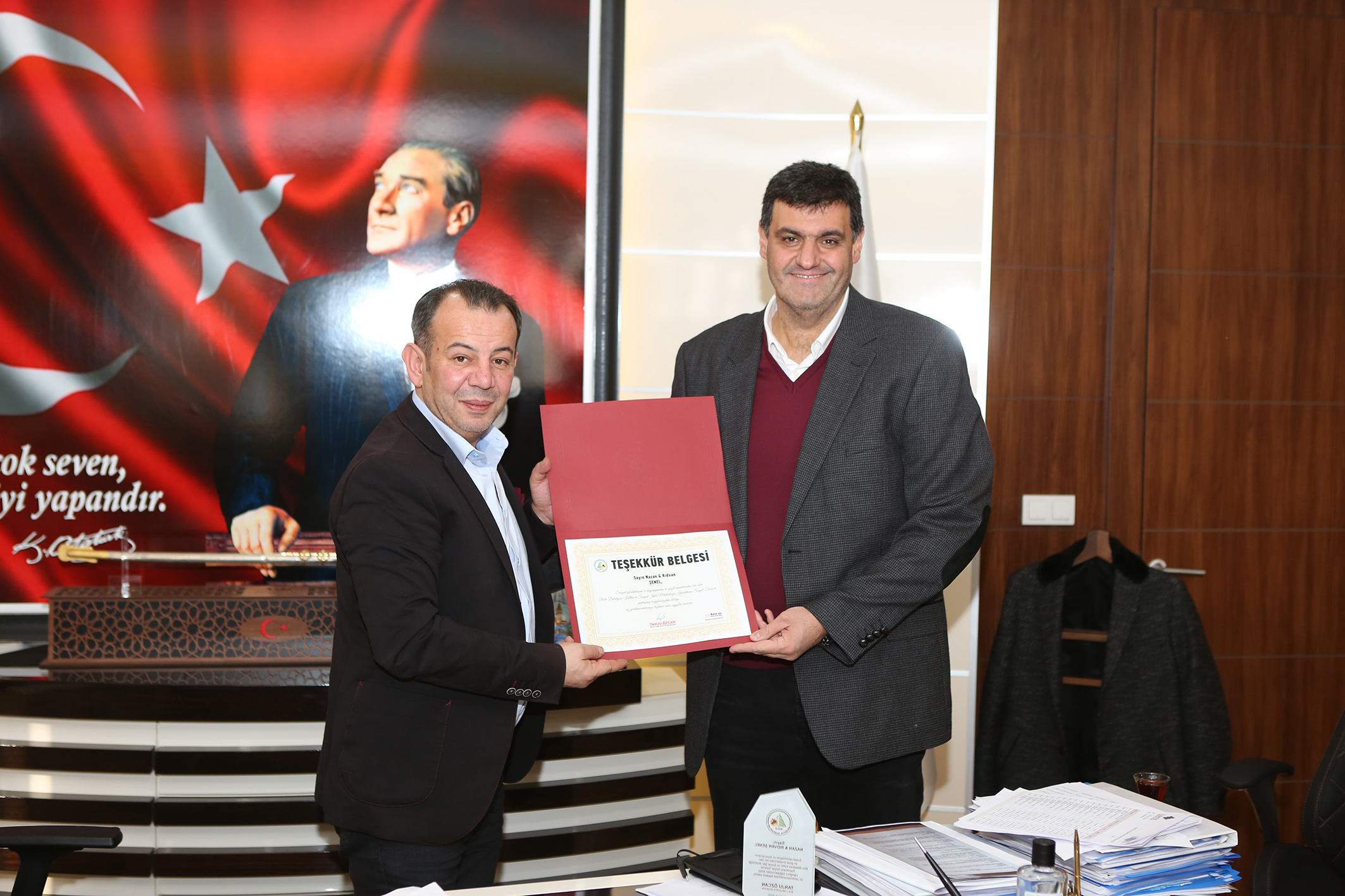 Başkan Özcan görme engelli vatandaşlarla bir araya geldi