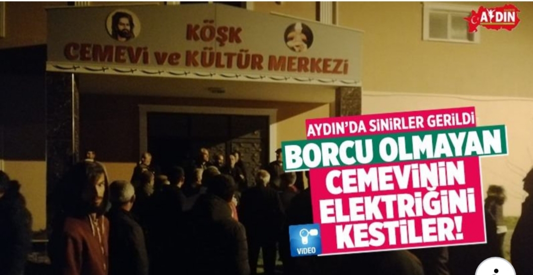 Keyfi keder cemevinin elektriğini kestiler