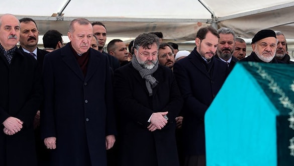 Başkan Erdoğan cenaze törenine katıldı