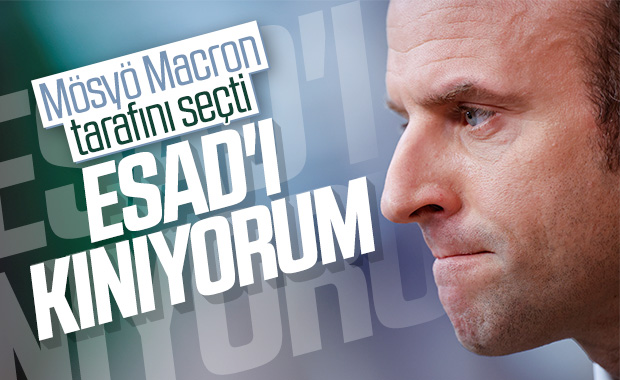 Macron’dan Esad’a kınama