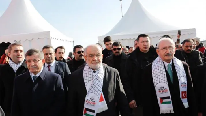 Siyasiler Yenikapı’daki Büyük Kudüs Mitingi’nde buluştu!