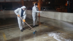 KENTİN DÖRT BİR YANI DEZENFEKTE EDİLDİ