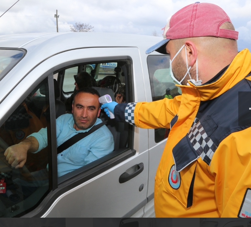 Yozgat İl Girişlerinde Ateş Ölçerle Kontrol Yapılıyor