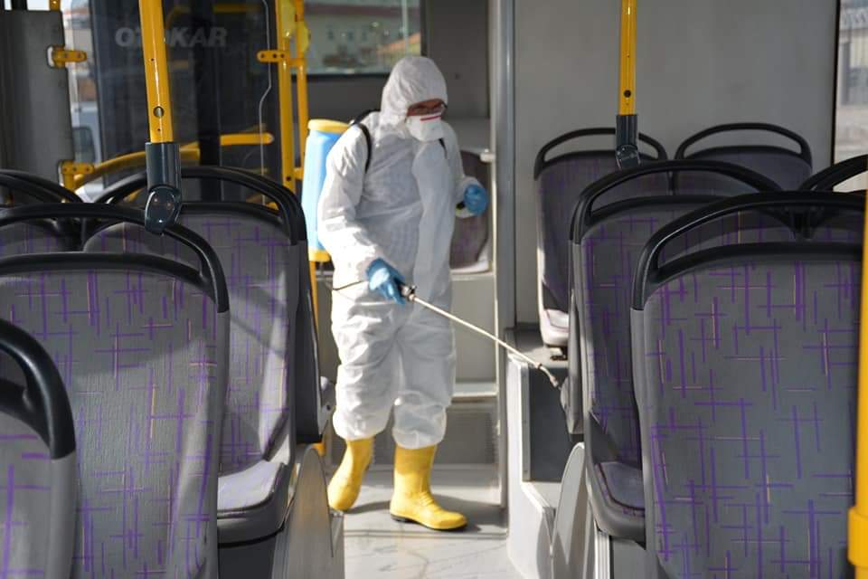 Koronavirüs korkusu her yeri sardı Zile’de dezenfekte çalışmaları başladı