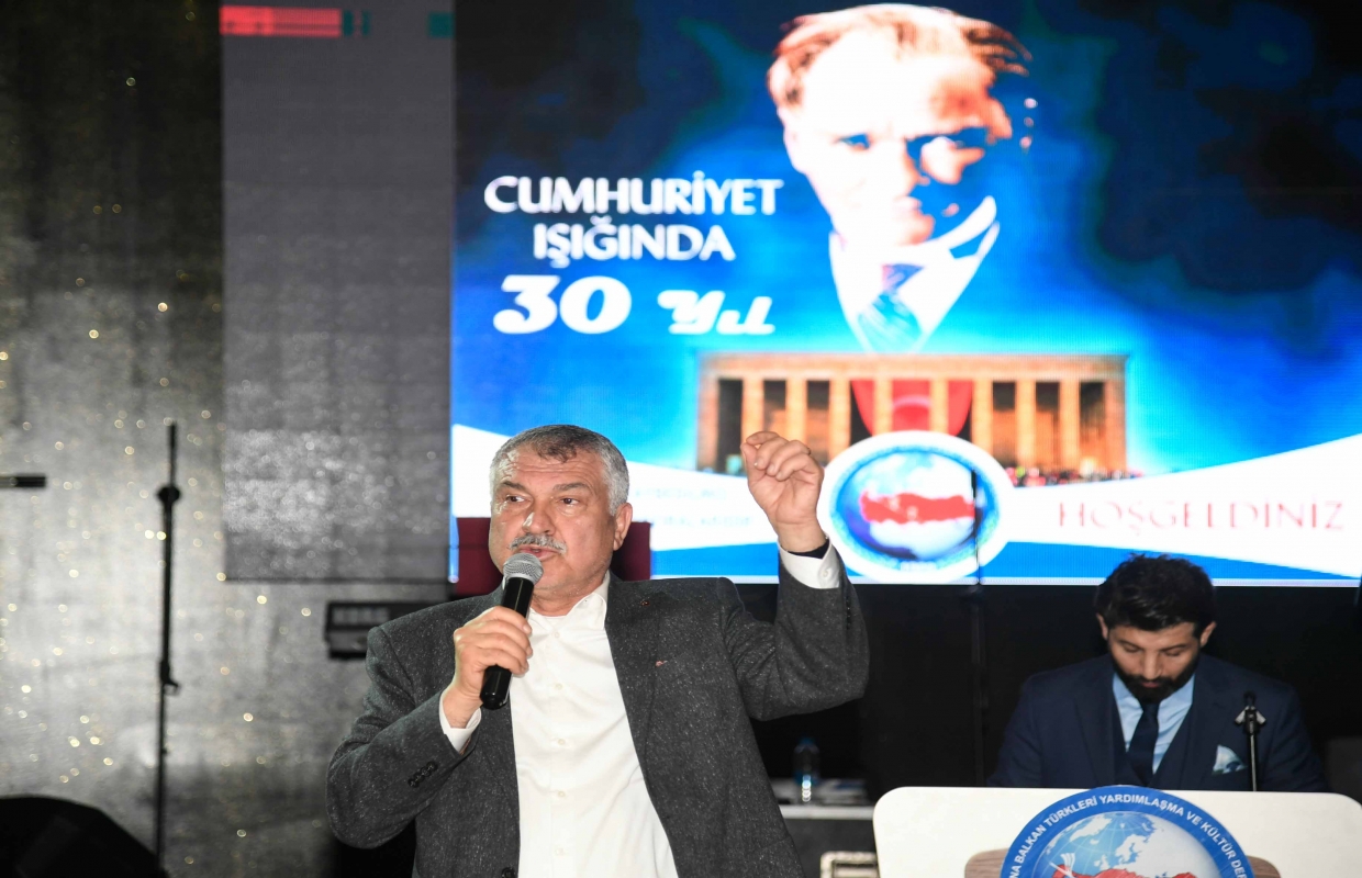 BAŞKAN KARALAR ATATÜRK’ÜN ÖĞRETİLERİNDEN AYRILMAZSAK SONSUZA KADAR VAR OLURUZ