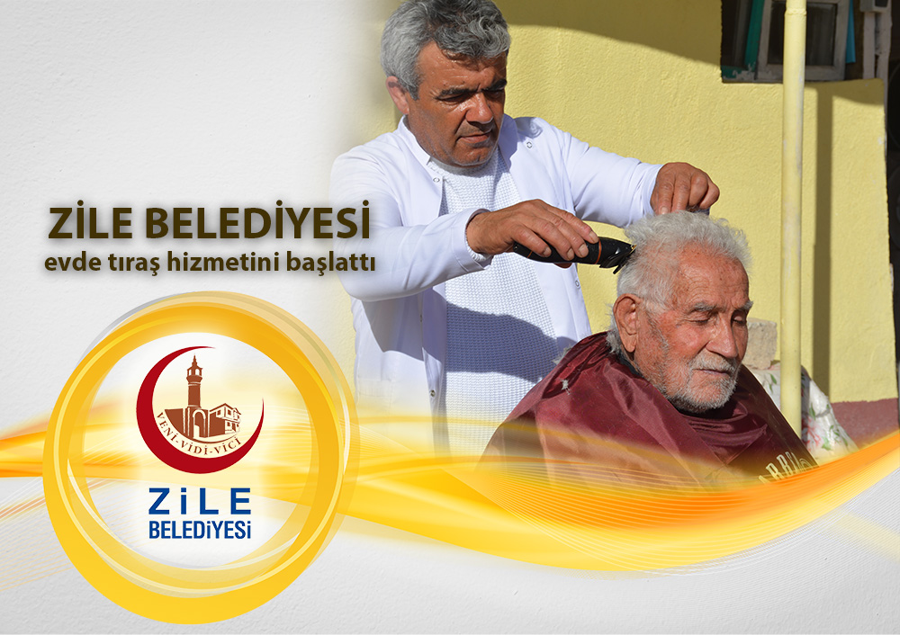 Zilenin CHP’li Halkçı Başkanı Sargın evde tıraş hizmetini başlattı