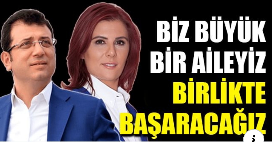 Topuklu efe Ekrem İmamoğlu’na teşekkür ediyorum. Biz büyük bir aileyiz. Birlikte başaracağız.”