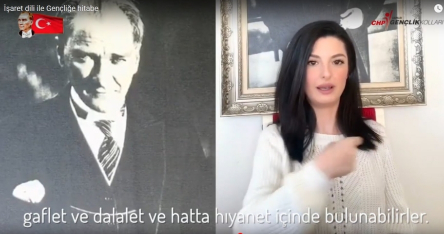CHP’li Gençlerden İşaret Diliyle ‘Gençliğe Hitabe’