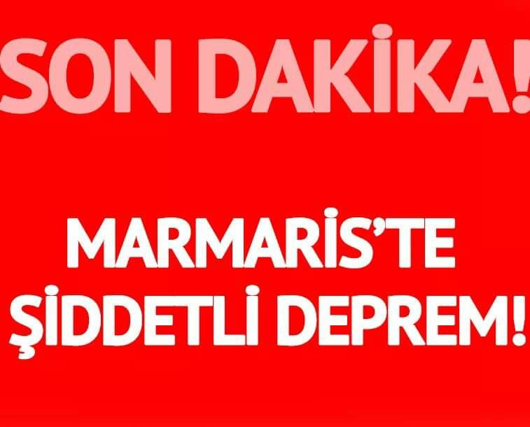 Flaş Flaş: Muğla ‘da deprem Marmaris ‘te hissedildi.