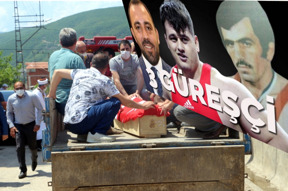 71 yaşındaki milli güreşçi Vehbi Akdağ’ın cenazesi traktörle mezarlığa götürülerek toprağa verildi.