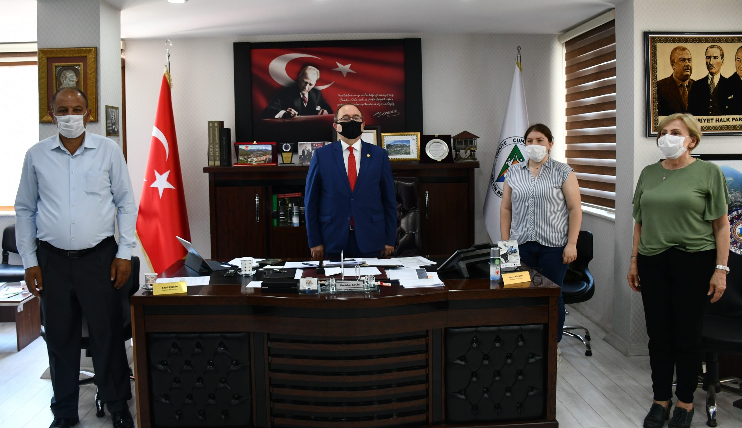 CUMHURİYET BAŞSAVCISI MUHAMMED YASİN BAŞBAY, BELEDİYE BAŞKANI DEMİRHAN ELÇİN’E VEDA ZİYARETİNDE BULUNDU