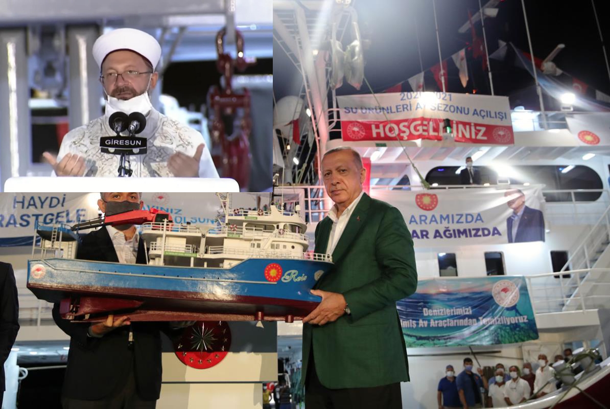 Cumhurbaşkanı Erdoğan, Giresun’da 2020-2021 Su Ürünleri Av Sezonu Açılışına katıldı