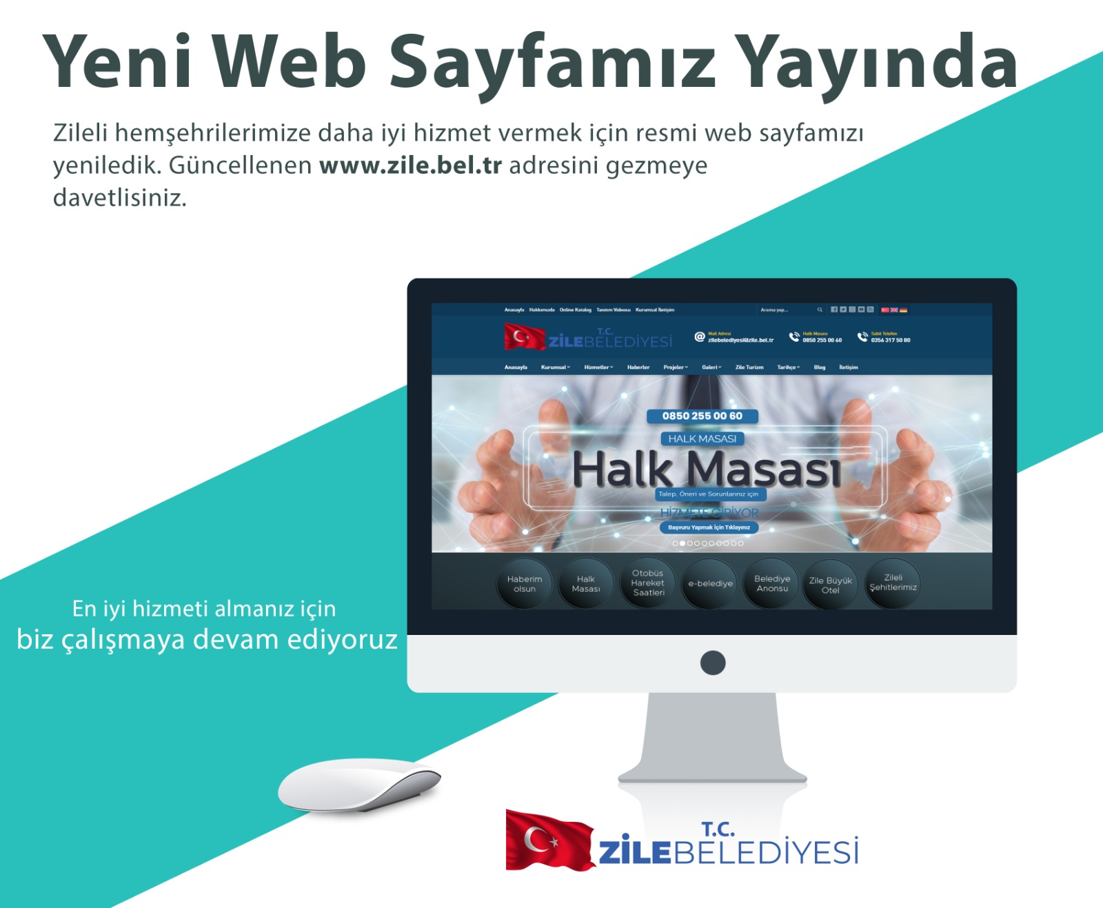 Zile Belediyesi Yeni Web Sayfası Yayında