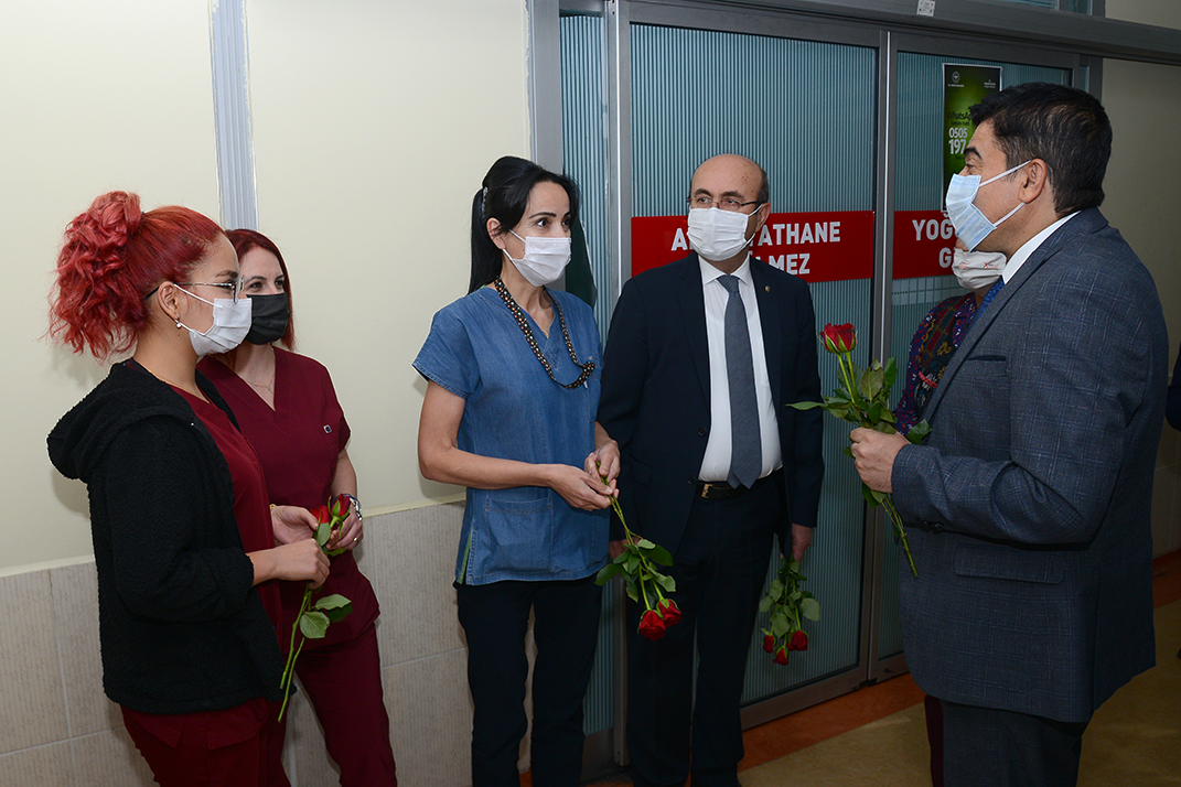 BAŞKAN EKİCİ’DEN HEMŞİRELER GÜNÜ ÖNCESİNDE ANLAMLI ZİYARET