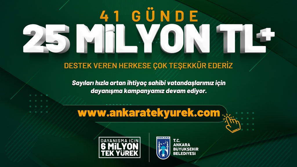 2 YILDA 65 MİLYON TL’LİK REKOR DAYANIŞMA
