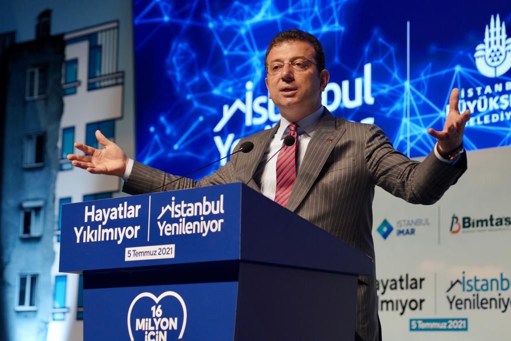 “İSTANBUL YENİLENİYOR PLATFORMU”NU TANITAN İMAMOĞLU: “DEPREM İŞBİRLİĞİ İÇİN DEVLETİN TÜM KURUMLARI YEMİN EDİP, ALTINA İMZA ATMALI”