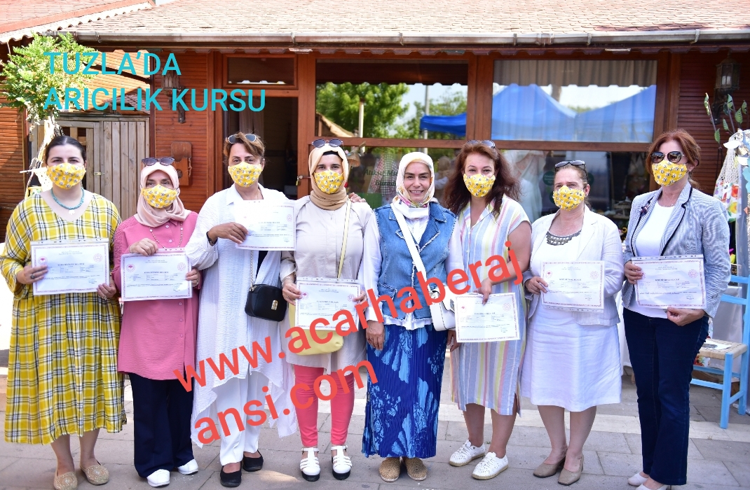TUZLA’DA ARICILIK KURSUNU TAMAMLAYANLAR SERTİFİKALARINI ALDILAR