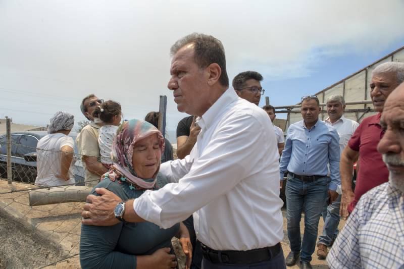 Başkan Seçer, Silifke ve Aydıncık’ta Yangın Bölgelerini İnceledi