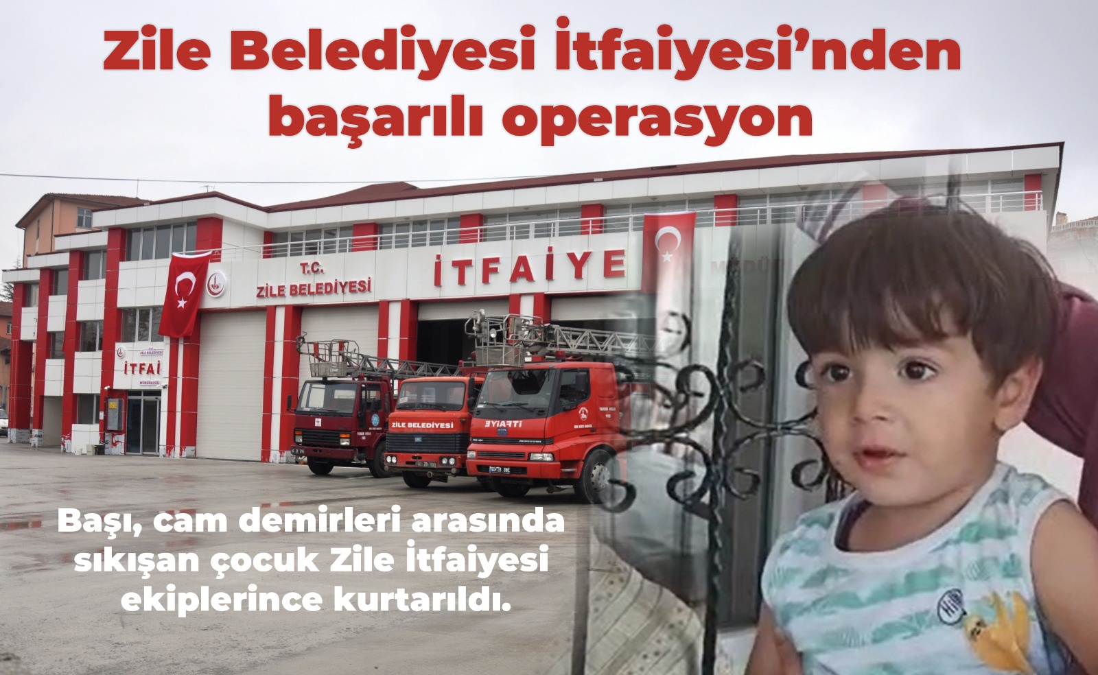 Tokat’ın Zile Belediyesi, İtfaiye ekipler başarılı bir operasyona imza attı