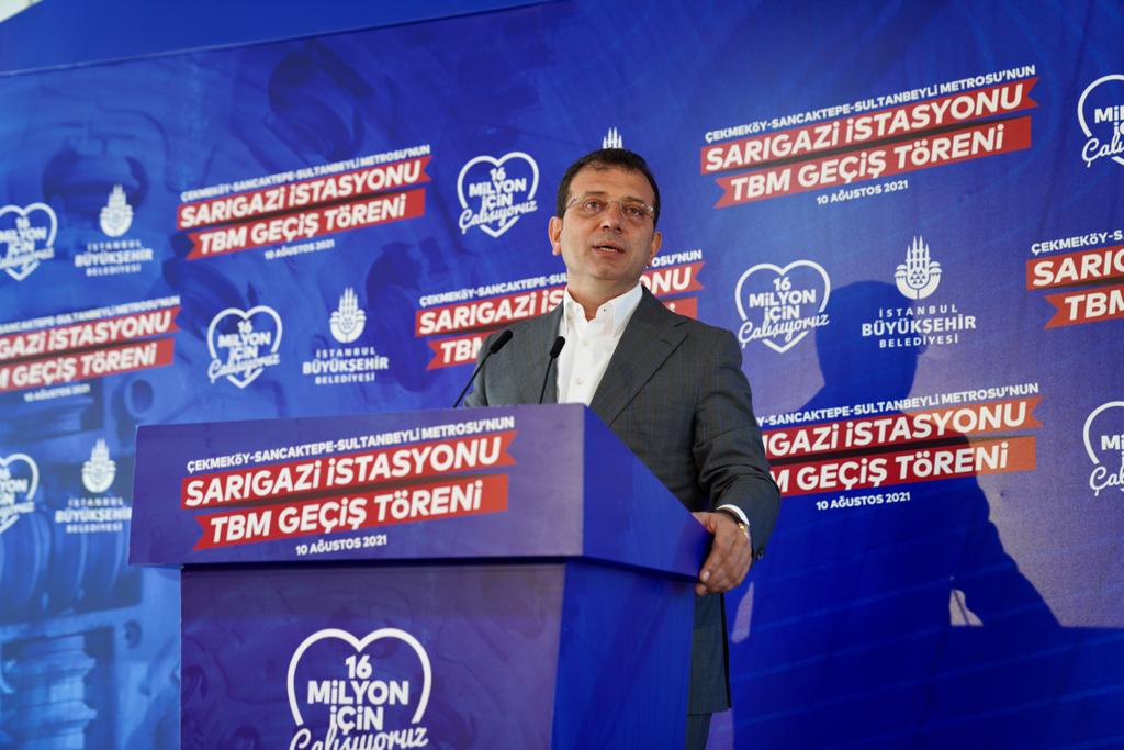 İMAMOĞLU SANCAKTEPE’DE SESLENDİ PARTİZANLIK GÖNDERMESİ: “BİZE OY VERSİN VERMESİN 16 MİLYONA METRO YAPIYORUZ”