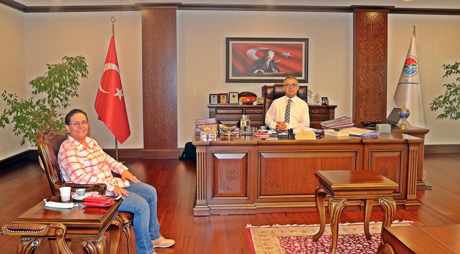 Maltepe Kaymakamı Tiryaki’ye ziyaretçi akını