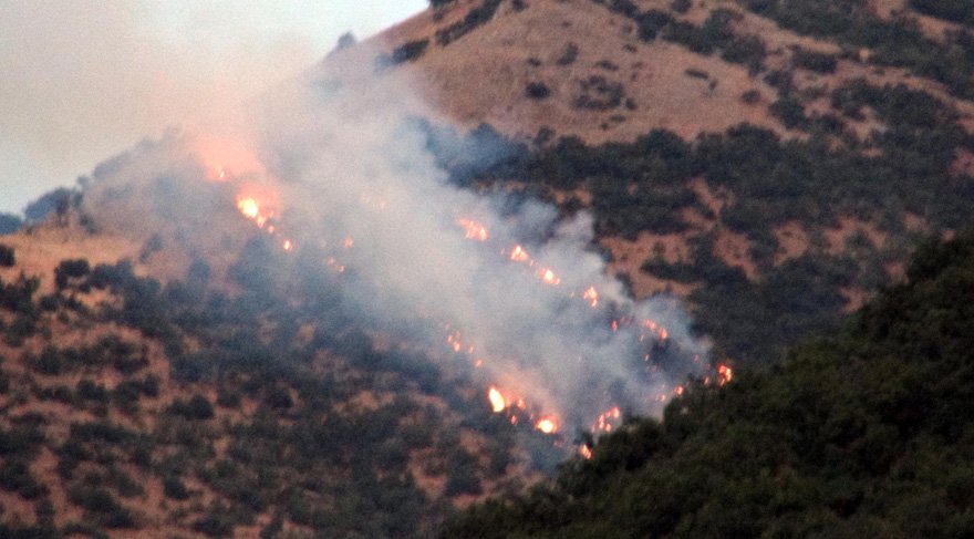Tunceli&#39;de orman yangını… 6 noktada sürüyor - Son dakika haberleri