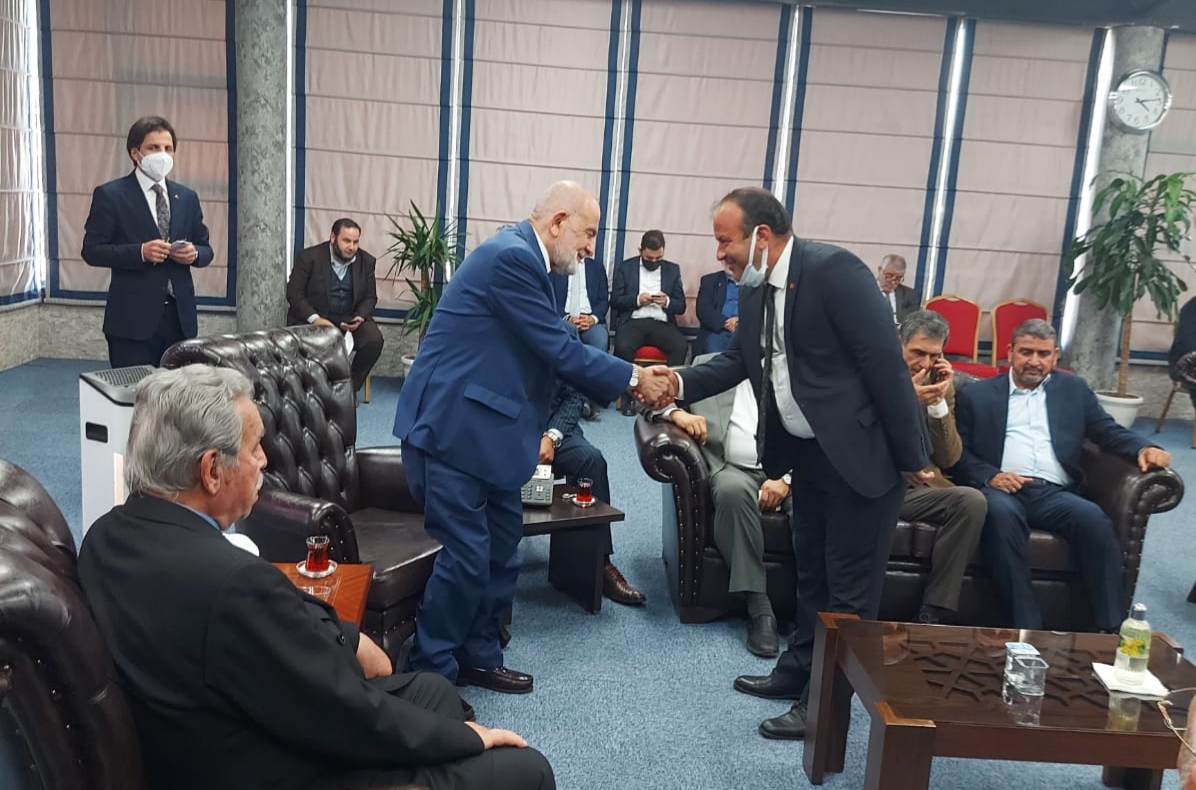 Umut Partisi Genel Başkanı Bozkurt’tan Saadet Partisine taziye ziyareti