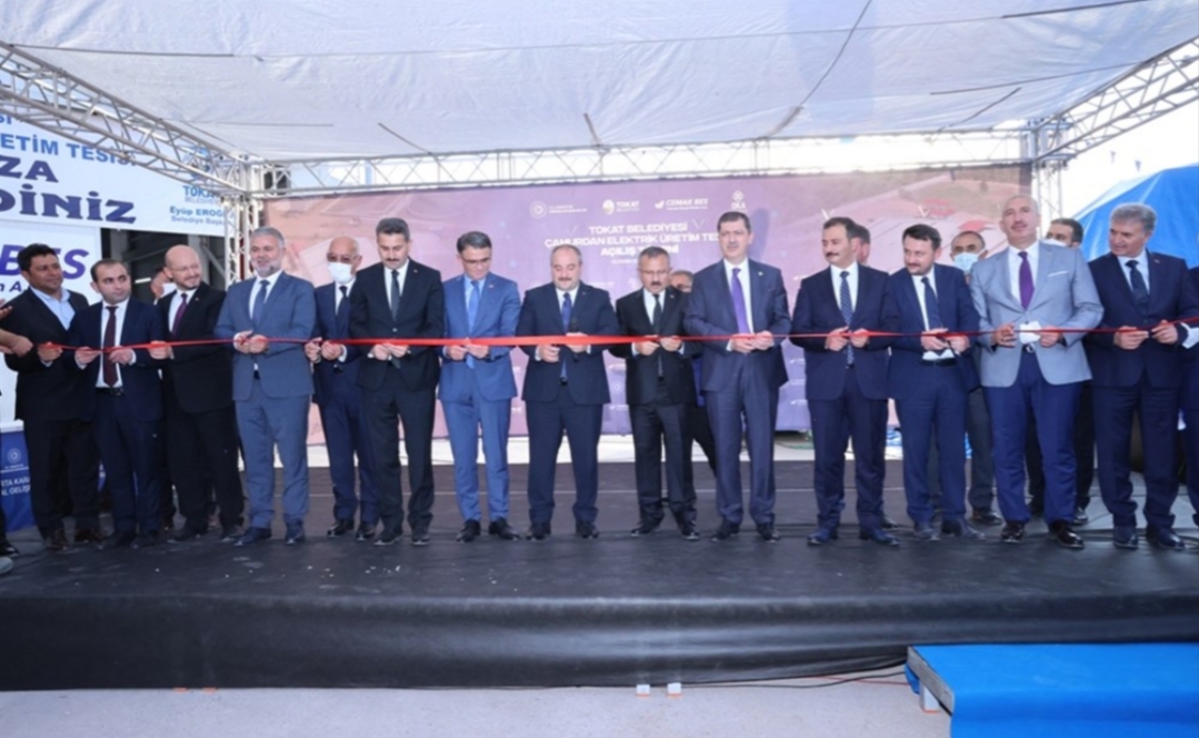 Tokat’ta Çamurdan Elektrik Üretim Tesisi’nin açılışı törenle gerçekleşti