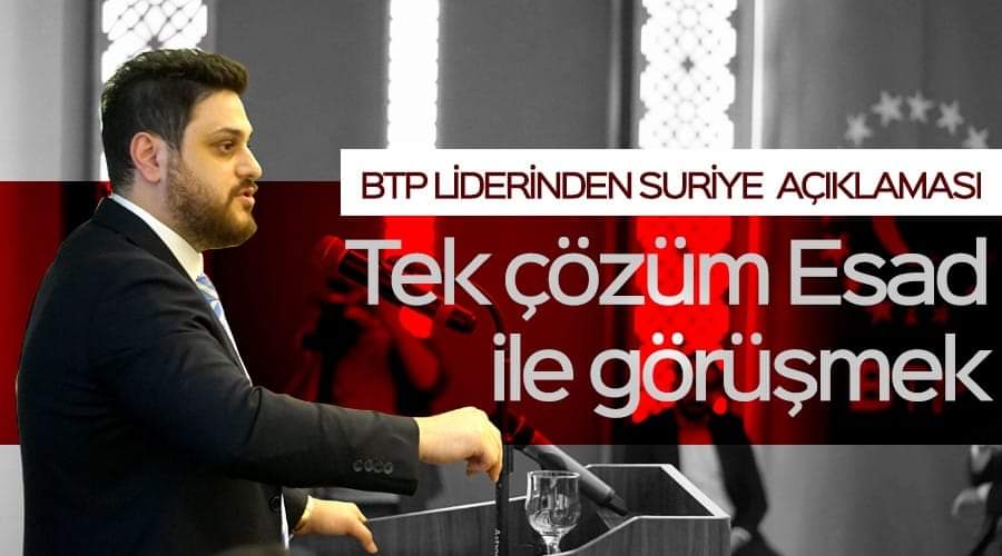 “Suriye meselesinin tek çözümü Esad ile görüşmektir”