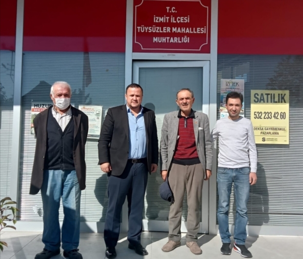 TÜYSÜZLER MUHTARINDAN İZMİT BELEDİYESİNE YOĞUN MESAİ TEŞEKKÜRÜ