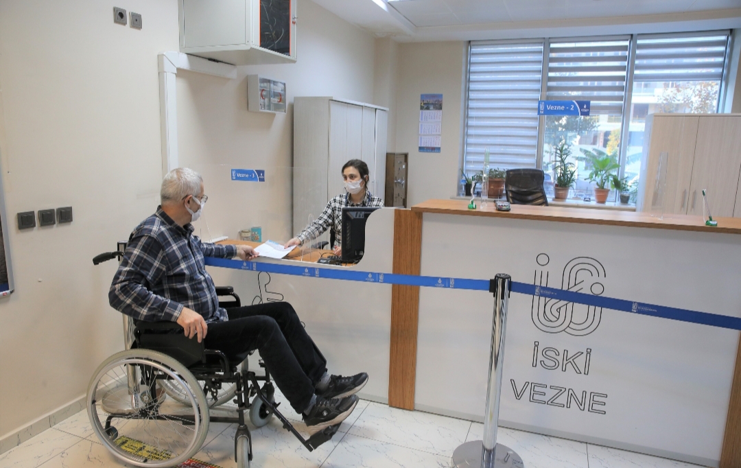 İSKİ’den Engellilere Özel Vezne