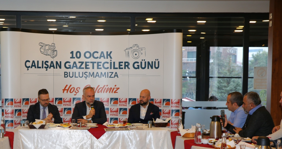 BAŞKAN POYRAZ YEREL BASIN MENSUPLARINI AĞIRLADI