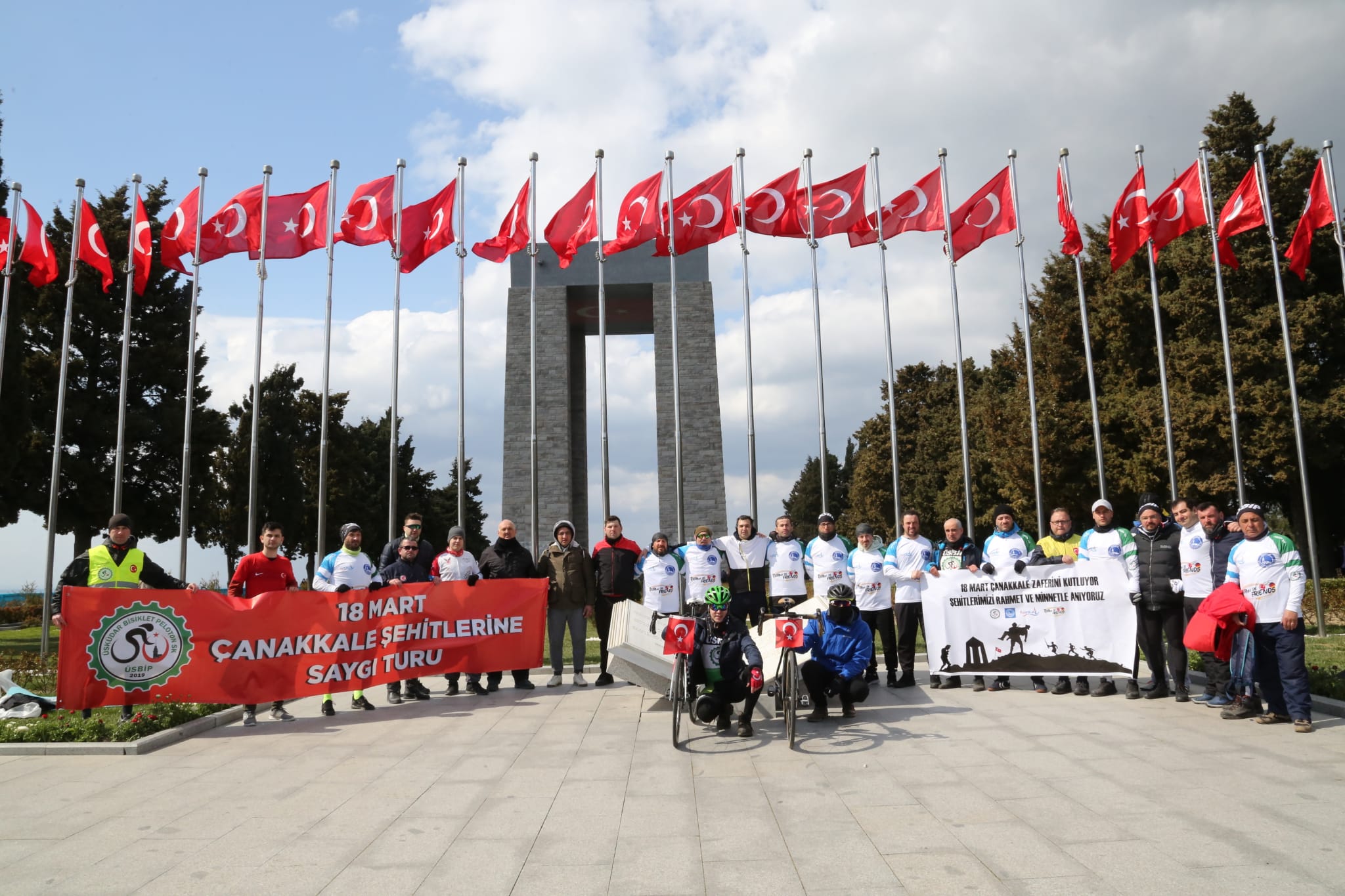 107.YILINDA BİSİKLETLE ÜSKÜDAR’DAN ÇANAKKALE ŞEHİTLERİMİZE SAYGI TURU-