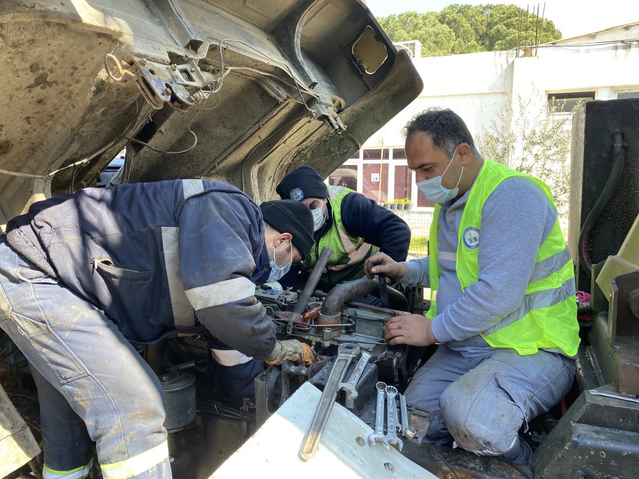 Belediye araçlarına hem hızlı hem ekonomik bakım